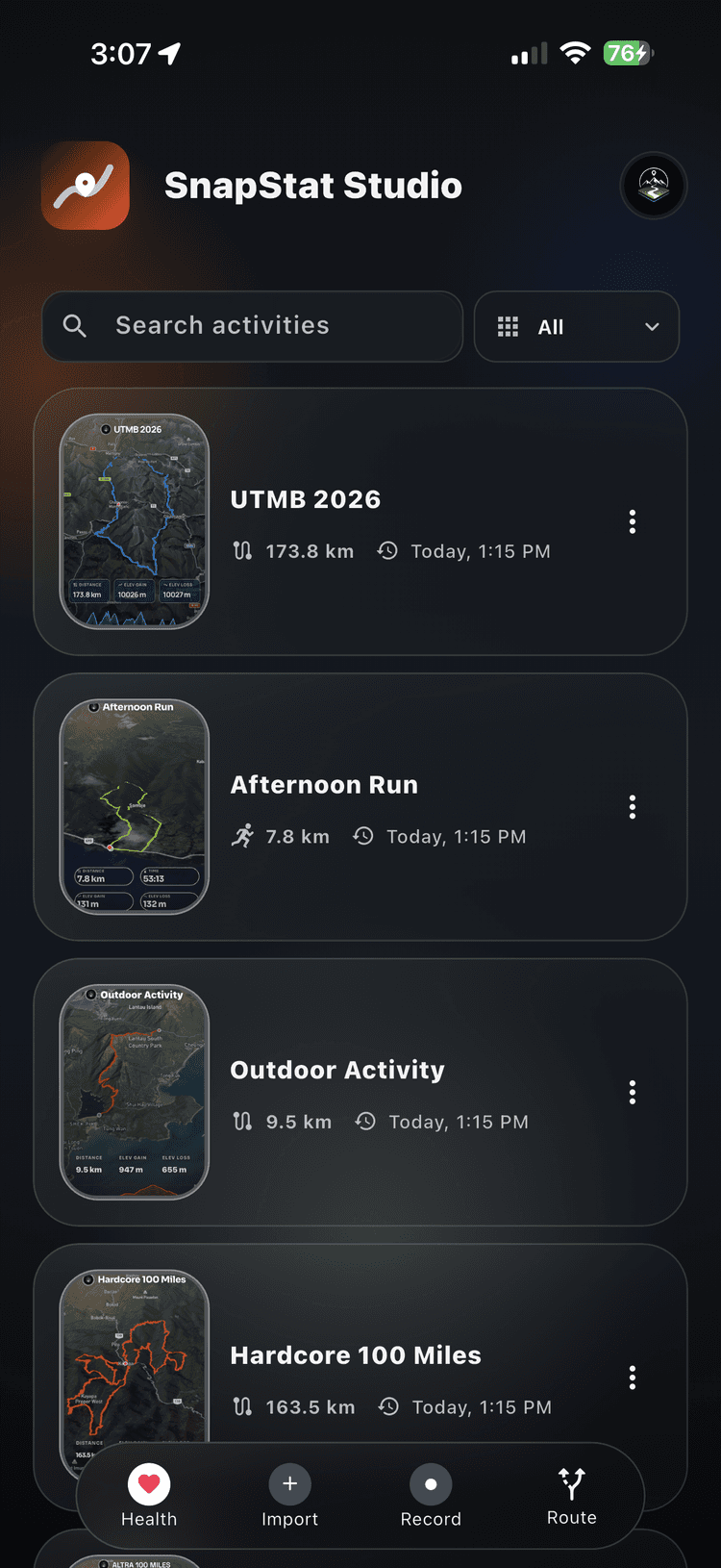 SnapStat Studio preview